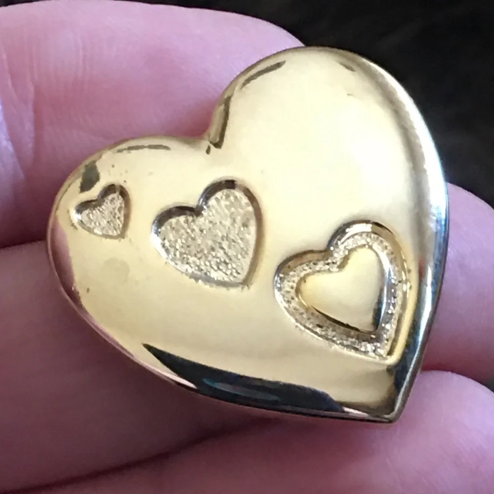 Vintage The Variety Club heart shape brooch
